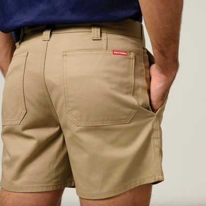 Relaxed Fit Cotton Drill Short With Belt Loops