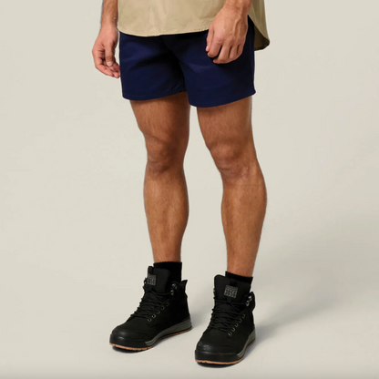 Relaxed Fit Cotton Drill Short With Belt Loops