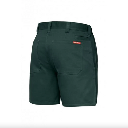 Relaxed Fit Cotton Drill Short With Belt Loops