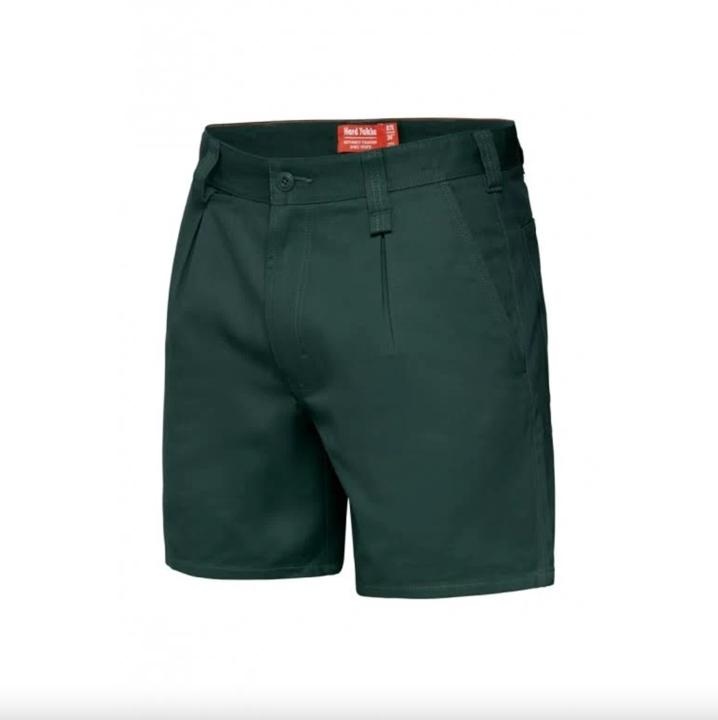 Relaxed Fit Cotton Drill Short With Belt Loops