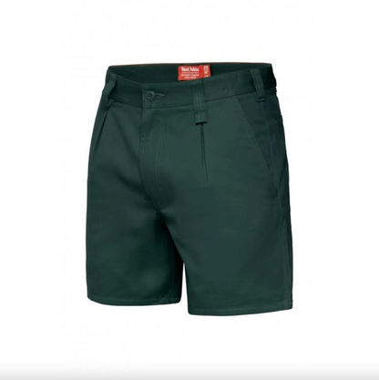 Relaxed Fit Cotton Drill Short With Belt Loops